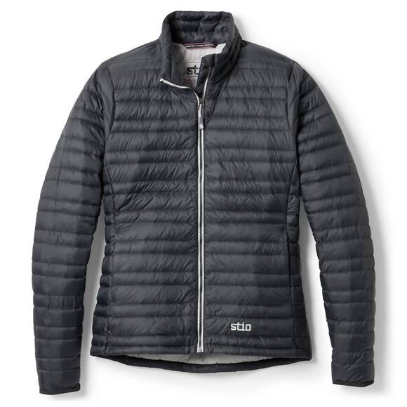 NEW STIO pinion down sweater in abyss